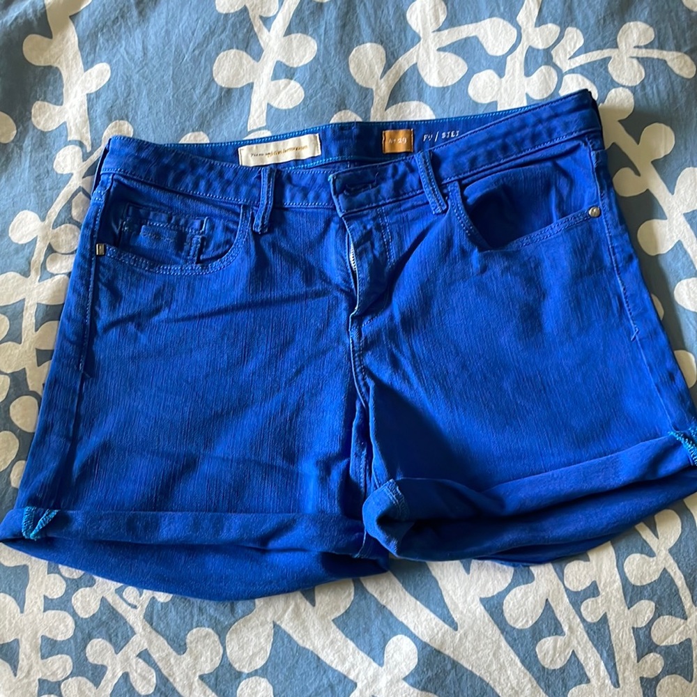 Anthropologie Cobalt Blue shorts